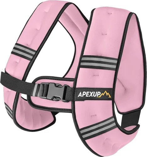 Miniatura 12 de APEXUP - Chaleco con peso de 5, 10, 15, 20, 25 y 30 libras para hombre y mujer, con rayas reflectantes, equipo para entrenamiento de fuerza y correr