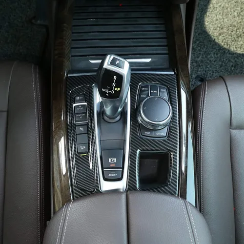 Miniatura 4 de Cubierta del panel de la palanca de cambios central del automóvil para BMW X5 F15 2014-2018, X6 F16 2015-2018 conducción a la izquierda