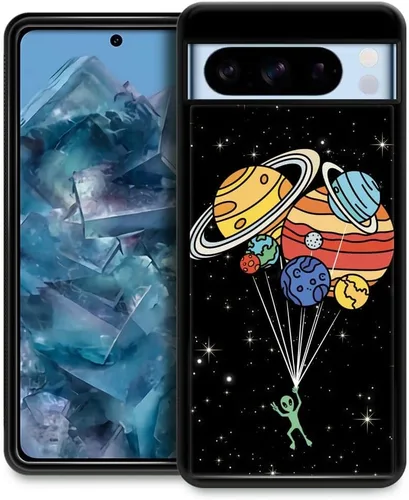 Miniatura 19 de Funda compatible con Google Pixel 4A 5G, sistema solar de globo alienígena, diseño de patrón increíble, a prueba de golpes, antiarañazos, carcasa