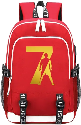 Miniatura 12 de Soccer Player 7 Mochila deportiva multifunción para viajes, portátil, para fanáticos del fútbol, para hombres y mujeres, negro - 2, Tamaño único
