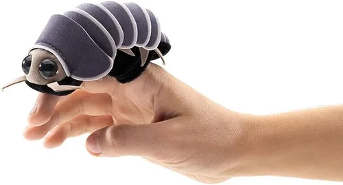 Miniatura 4 de Folkmanis - Marioneta de dedo mini Roly Poly, gris