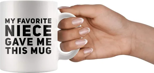 Miniatura 8 de Panvola Mi sobrina favorita me regaló esta taza Divertida Regalos Para Tías Y Tíos Celebración De Cumpleaños La Mejor Tía Apreciación Taza De Café