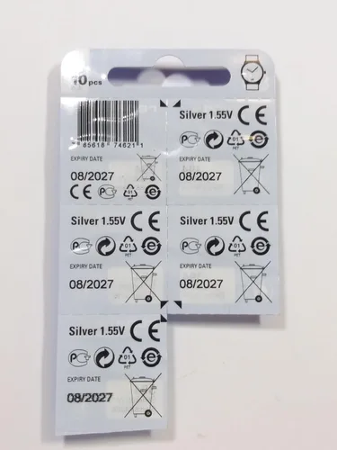 Miniatura 3 de Renata Batteries 357 batería de óxido de plata 0% mercurio (paquete de 5)