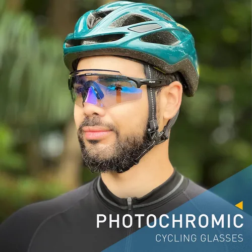 Miniatura 2 de SCVCN Gafas de sol de ciclismo fotocromáticas para hombres y mujeres, gafas de sol deportivas HD MTB para montar en bicicleta de montaña