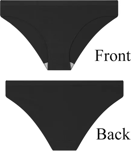 Miniatura 5 de ELACUCOS Ropa interior de bikini para mujer, bragas atrevidas, suaves, invisibles, sin costuras, paquete de 5