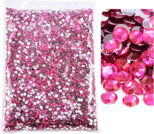 Miniatura 39 de 50000 piezas de diamantes de imitación con parte posterior plana, resina sin termoadhesión, gran cantidad al por mayor para manualidades, bricolaje