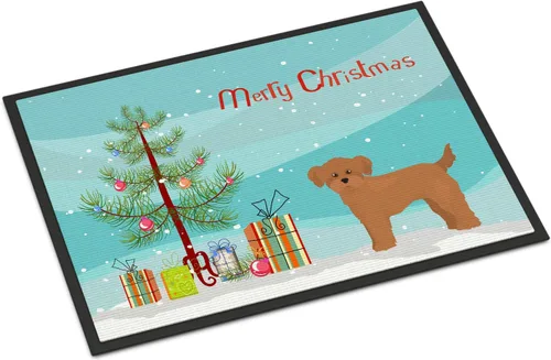 Miniatura 222 de Caroline's Treasures CK3799MAT Akita Shepherd - Tapete de árbol de Navidad de 18 x 27 pulgadas, tapete para puerta delantera, interior y exterior