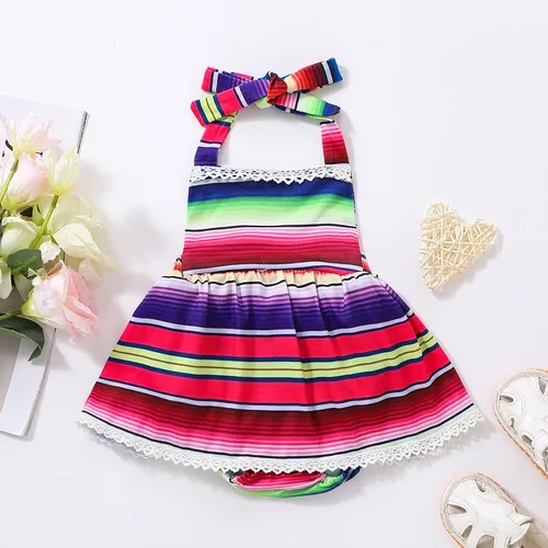 Miniatura 6 de Traje de bebé niña primer cumpleaños traje de encaje tul mameluco princesa tutú vestido de un año cumpleaños pastel Smash fotografía ropa