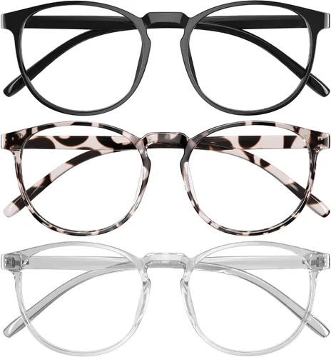Miniatura 15 de Gafas de luz azul para mujeres y hombres, antifatiga ocular, gafas de bloqueo de luz azul, gafas ligeras retro