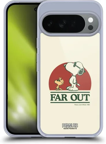Miniatura 404 de Head Case Designs Funda de gel Woodstock 50th con licencia oficial de Peanuts Snoopy Guitar 1969 [protección de grado militar] compatible