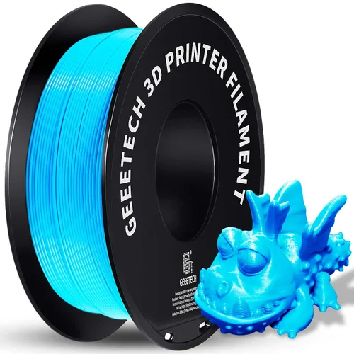 Miniatura 10 de GEEETECH Filamento PLA de color dorado sedoso de 0.069 libras, filamento de seda brillante para impresora 3D, carrete de 2.2 libras, precisión