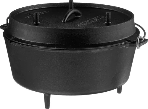Miniatura 4 de Camp Chef Horno holandés de hierro fundido pre-sazonado DO-12, negro