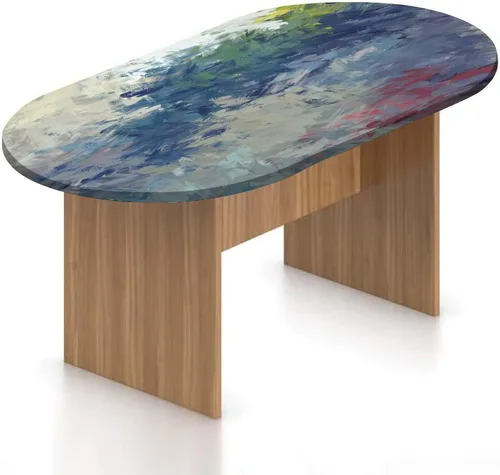 Miniatura 9 de Mantel ajustable ovalado de poliéster elástico para niños, planetas dibujados a mano, asteroides, constelaciones, monocromo, universo, estampado