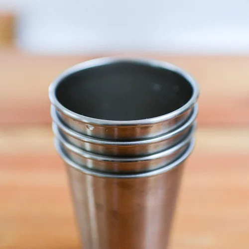 Miniatura 4 de Magic Pine Juego de 4 tazas de acero inoxidable con tema de campamento, regalo de campamento para hombres o mujeres, decoración para tu caravana