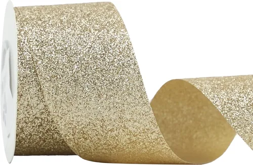 Miniatura 12 de MEEDEE Cinta negra con purpurina para envolver regalo, cinta de borde cortado de 1-1/2 pulgadas x 10 yardas, cinta brillante para regalos, tarjetas