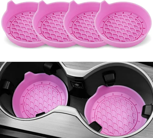 Miniatura 11 de SINGARO - Posavasos para tazas de automóvil, inserto de portavasos de silicona, portavasos universales antideslizantes, accesorios