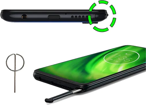 Miniatura 6 de Para Moto G Stylus 2020 Reemplazo de lápiz LCD Touch Pen parte para Motorola Moto G Stylus XT2043 All Verison Touch Pen + Expulsor Pin (negro)
