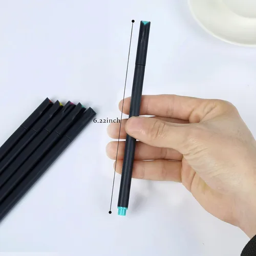 Miniatura 5 de ai-natebok Fineliner - Juego de bolígrafos de color de punta fina de 0.015 in, bolígrafos de dibujo porosos, suministros de diario, perfecto