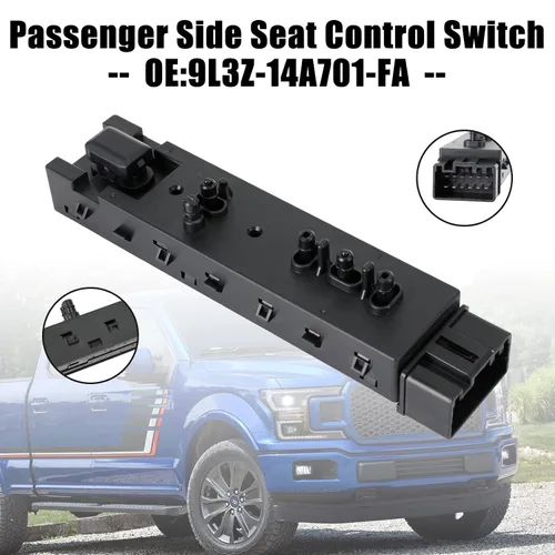 Miniatura 7 de Interruptor de control del asiento del lado del pasajero para Ford Edge 2011-2015, F-150 2009-2017, F-250/F-350/F-450/F-550 Super Duty 2011-2017