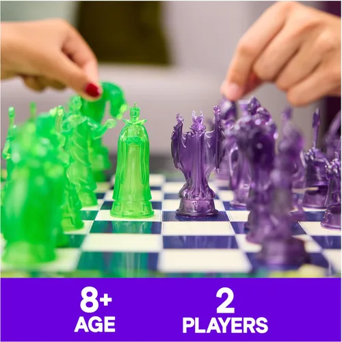 Miniatura 2 de Spin Master Games, Juego de ajedrez de villanos de Disney para adultos y niños, juega como personajes clásicos de Disney, Úrsula, Jafar, Hades