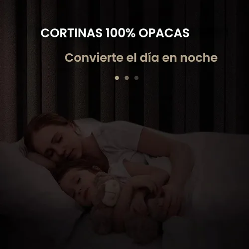 Miniatura 2 de 100% Blackout Shield - 2 cortinas opacas de lino, con presillas traseras/bolsillo para cortinero y aislamiento térmico, para el hogar, 50 pulgadas