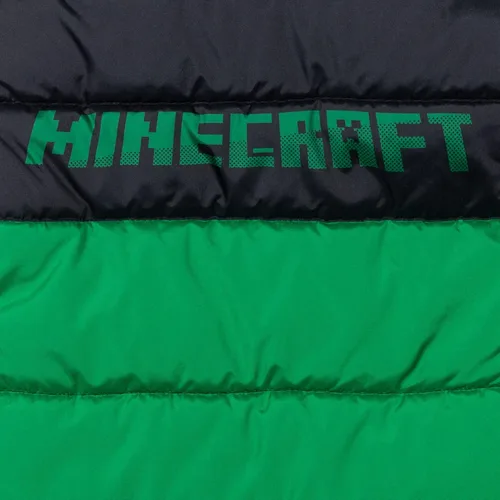 Miniatura 5 de Minecraft Steve Creeper - Abrigo de invierno con cremallera forro polar verde con licencia oficial de star wars silent one crew