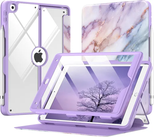 Miniatura 18 de MoKo Funda para iPad de 9ª generación con soporte para lápices, funda para iPad de 8ª/7ª generación de 10.2 pulgadas, protector de pantalla