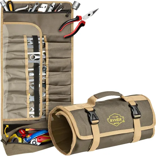 Miniatura 10 de The Ryker Bag PRO - Bolsa oficial organizadora de herramientas con 4 bolsas desmontables y organizador de llaves, para mecánico, motocicletas Bolsa