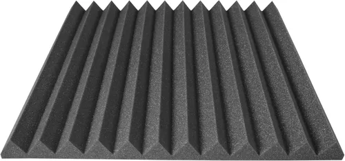 Paneles de espuma acústica de 24 x 24 pulgadas, paquete de 12, 48 pies cuadrados, utilizados para reducción de sonido de estudio de grabación,