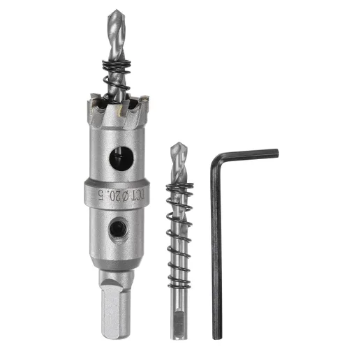 Miniatura 53 de HARFINGTON Cortador de carburo de sierra de agujero de metal de 0.472 in / 0.47 pulgadas de diámetro para acero inoxidable, metal, aleación