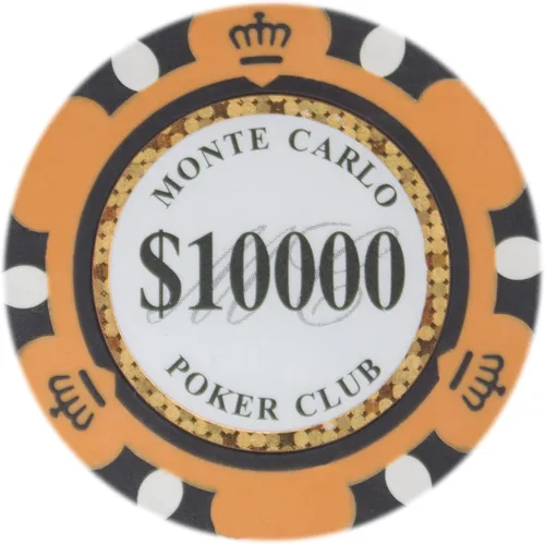 Miniatura 8 de Brybelly Monte Carlo Premium Poker Chips (50-Pack) Heavyweight 14-Gram Clay Composite