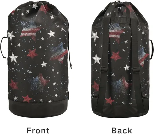 Miniatura 3 de Mochila para lavandería, cesta extra grande resistente para ropa sucia, correas ajustadas para campamento, universidad, gimnasio, hotel, hogar, 29.3