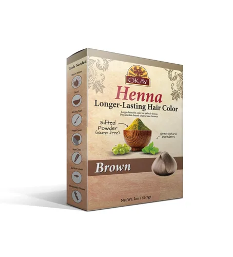 OKAY HENNA COLOR DURANTE LARGO Marrón 1.76 oz