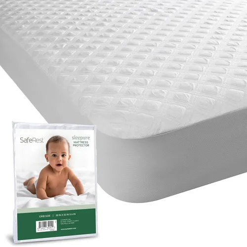 Miniatura 17 de SafeRest Sleepure - Protector de colchón impermeable tamaño individual derivado de viscosa de bambú - Ajustado con bolsillos elásticos - Funda