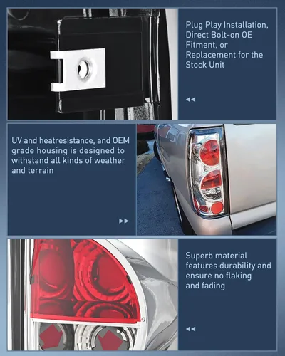 Miniatura 6 de Nilight Conjunto de luz trasera compatible con Chevy Silverado 1999, 2000, 2001, 2002, 2003, 2004, 2005, 2006, 2007, Chevy Silverado 1999-2002, GMC