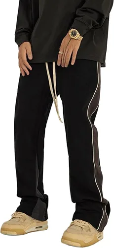 Miniatura 35 de Pantalones deportivos de gamuza sintética para mujer, pantalones de baile acampanados para hombre