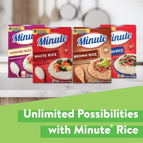 Miniatura 7 de Arroz integral Minute, arroz integral instantáneo para comidas rápidas, caja de 14 onzas