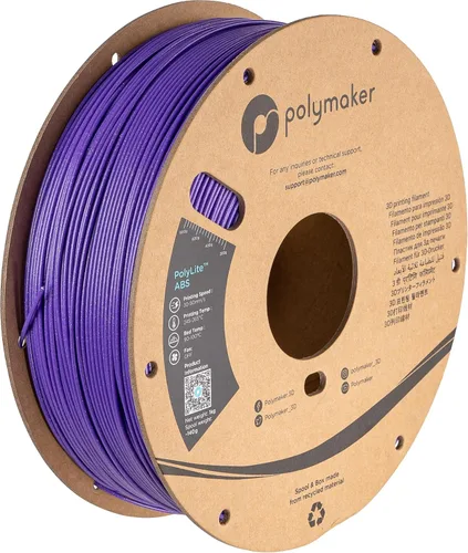Miniatura 18 de Polymaker Filamento ABS Pro para impresora 3D de 0.069 pulgadas, color negro, ABS de grado de ingeniería de 2.2 lbs con alta resistencia al calor
