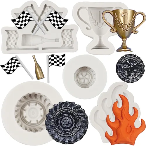 Miniatura 10 de Moldes de silicona para decoración de tartas de fuego, para decoración de tartas de azúcar, decoración de cupcakes, caramelo de chocolate, pasta