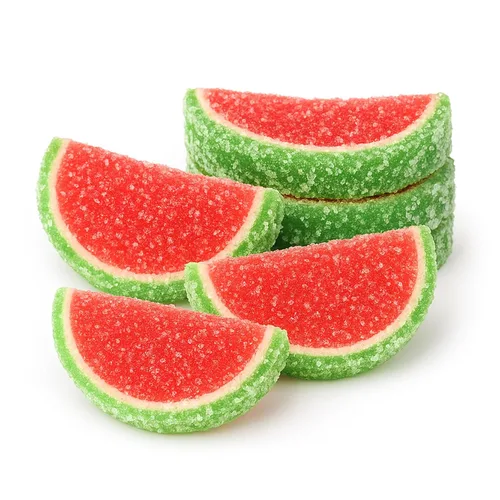 Miniatura 3 de NY Spice Shop Caramelo de rebanadas de fruta de sandía – 1 libra de sabor dulce masticable de gelatina de frutas de caramelo – Gomitas de frutas