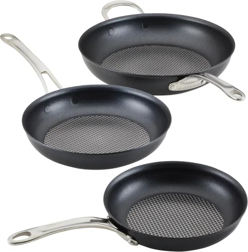 Miniatura 12 de Anolon X Hybrid Sartén Saltear Antiadherente de Inducción con Tapa, 3.5 Cuartos - Gris Carbón