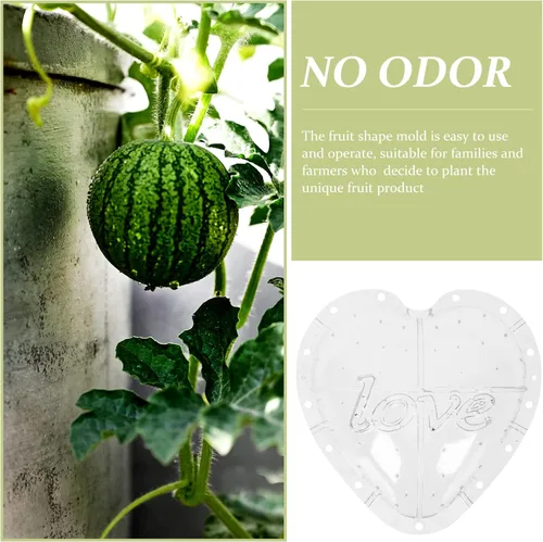 Miniatura 6 de Forma de fruta de sandía en forma de corazón para hortalizas y frutas de jardín que forman 7.28X7.28X4.52 pulgadas