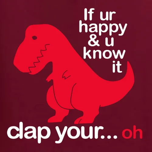 Miniatura 40 de Wild Bobby Sudadera con capucha unisex con estampado "If You're Happy and You Know it" de Dinausor