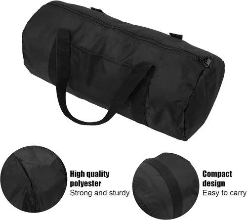Miniatura 7 de Pequeña bolsa de gimnasio plegable Cilindro Fitness Bolsa de hombro, #1, Classic