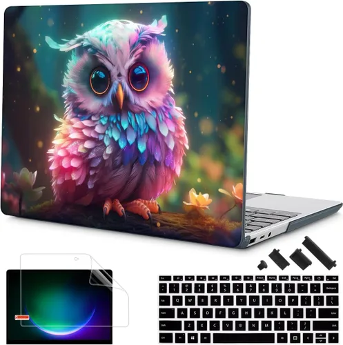 Miniatura 12 de Tuiklol Funda para portátil Microsoft Surface Go 3/2 / 1 de 12.4 pulgadas, carcasa rígida de plástico con protector de pantalla y cubierta Keyborad
