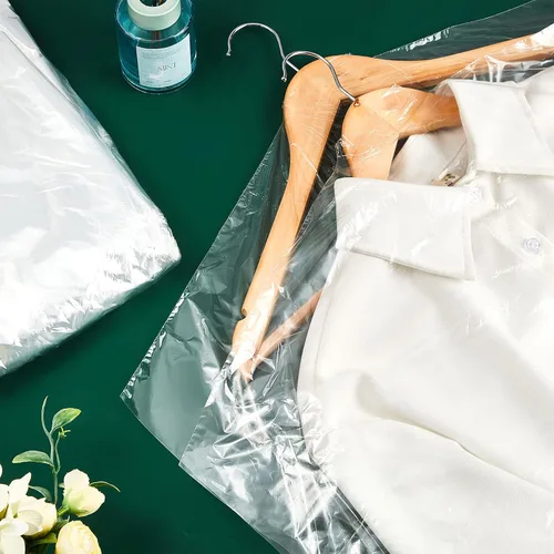 Miniatura 7 de Patelai 40 bolsas de ropa extra largas de 72/40 pulgadas para vestidos, bolsas de limpieza en seco para colgar ropa, tintorería, ropa de plástico
