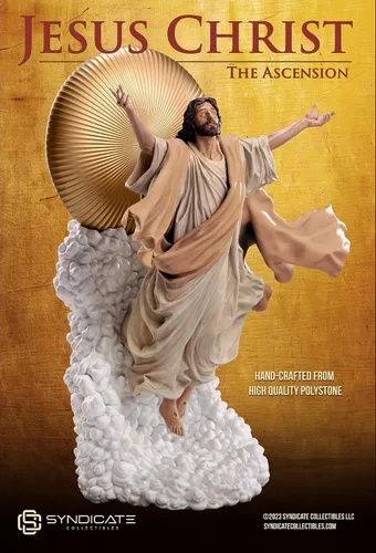 Miniatura 5 de Escultura de estatua de Polystone de primera calidad a escala 1:4 de la Ascensión de Jesucristo Edición de bata bronceada a escala 1:4