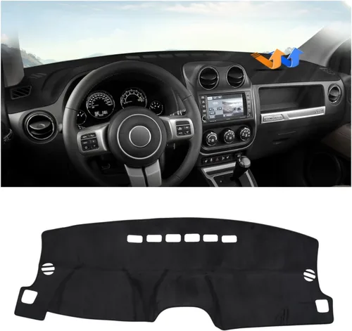 Miniatura 32 de Autorder - Tapete para salpicadero para 2007-2013 Chevy Chevrolet Silverado/GMC Sierra con dos guanteras, accesorios, cubierta de salpicadero