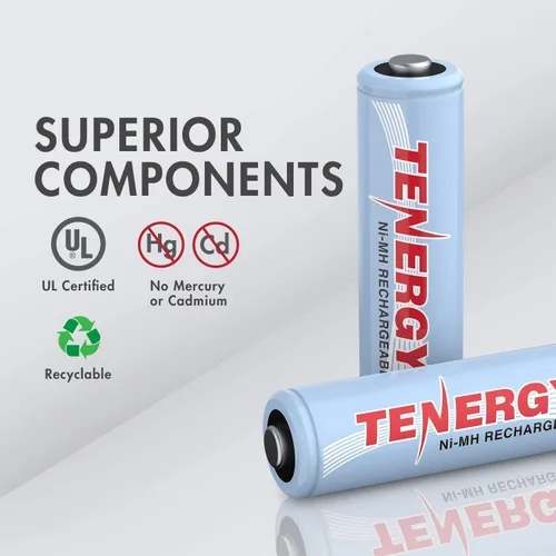Miniatura 6 de Tenergy TN160 y paquete de 24 baterías recargables, 12 pilas AA, 12 pilas AAA, electrónica doméstica ideal para uso diario