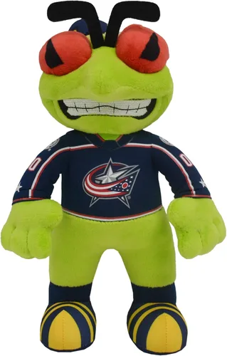 Miniatura 22 de Bleacher Creatures Anaheim Ducks Wild Wing - Figura de peluche de mascota de la NHL de 10 pulgadas (uniforme triangular verde azulado), una mascota